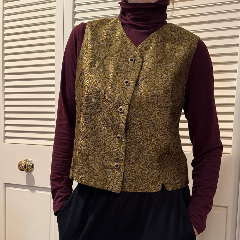 Vintage paisley vest